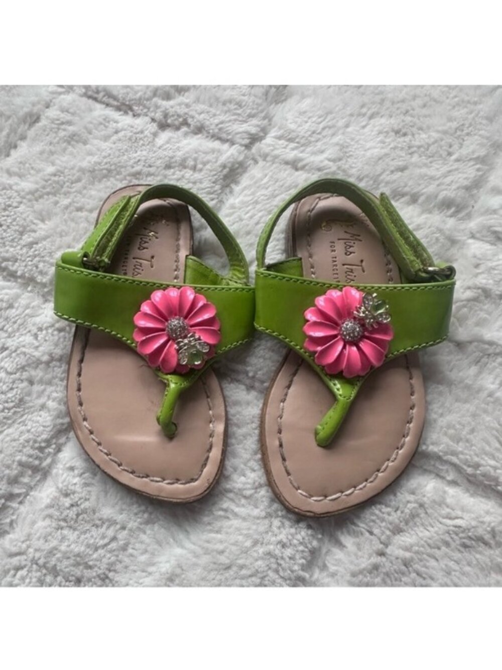 Miss Trish X Target | Green and Pink floral Sandals | Size 5